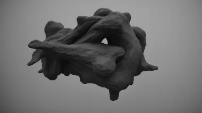 Echoing Absence The Charcoal Sculpture