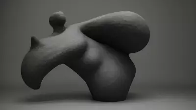 Echoing Absence The Charcoal Sculpture