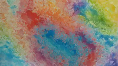 Modern Devices in Colorful Layers Exploring Postmodern Art through Watercolor