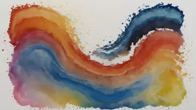 Modern Devices in Colorful Layers Exploring Postmodern Art through Watercolor
