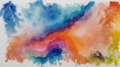Modern Devices in Colorful Layers Exploring Postmodern Art through Watercolor