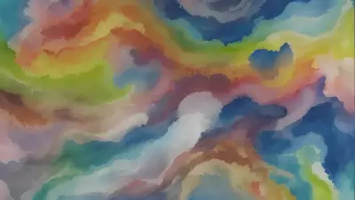 Modern Devices in Colorful Layers Exploring Postmodern Art through Watercolor