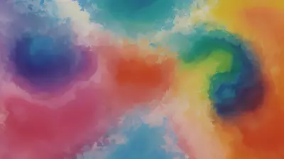 Modern Devices in Colorful Layers Exploring Postmodern Art through Watercolor