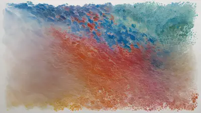Modern Devices in Colorful Layers Exploring Postmodern Art through Watercolor