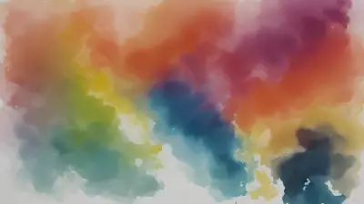 Modern Devices in Colorful Layers Exploring Postmodern Art through Watercolor