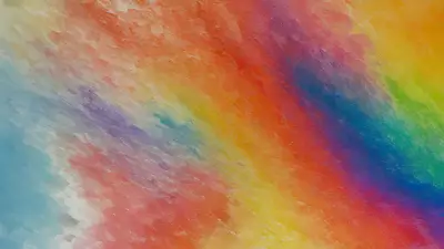 Modern Devices in Colorful Layers Exploring Postmodern Art through Watercolor