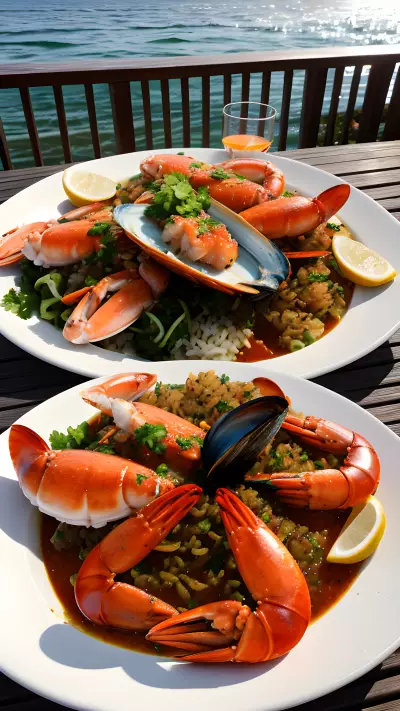 Sizzling Seafood Capturing the Elegance of Waterside Dining