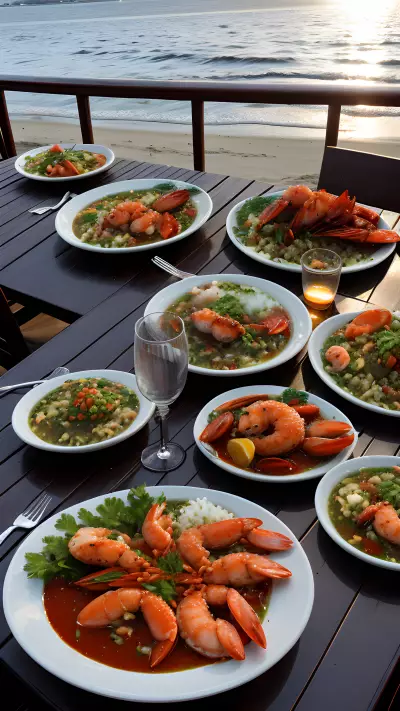 Sizzling Seafood Capturing the Elegance of Waterside Dining