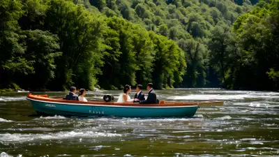 River Beauty Capturing Love on the Water