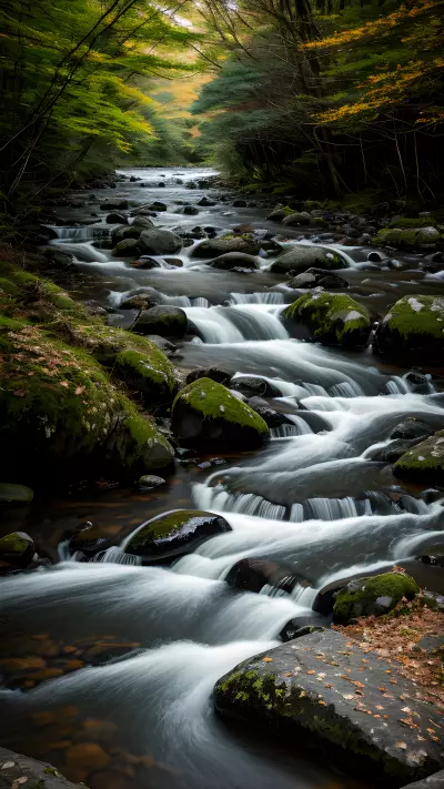 Ethereal Beauty along a Dramatic River Bank