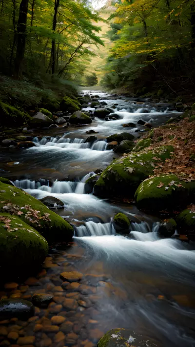 Ethereal Beauty along a Dramatic River Bank