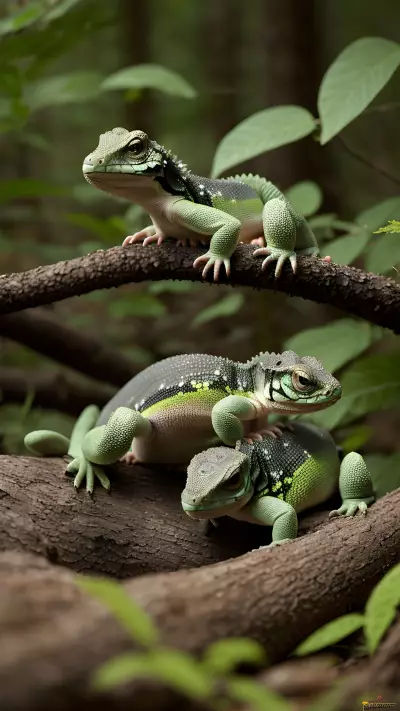 Enchanting Encounters Baby Reptiles in the Woodland