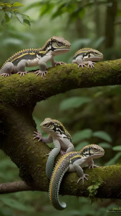 Enchanting Encounters Baby Reptiles in the Woodland