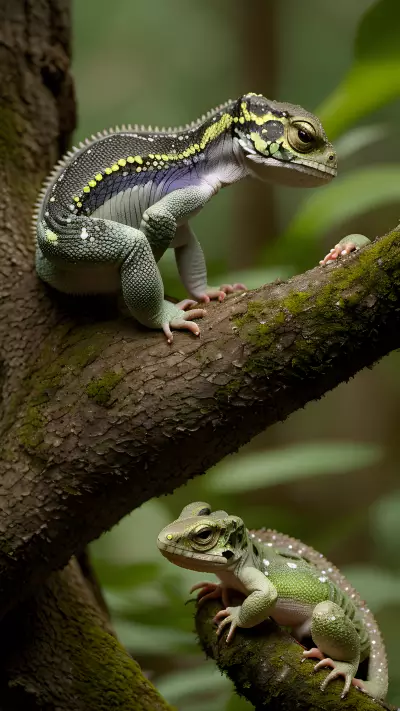 Enchanting Encounters Baby Reptiles in the Woodland