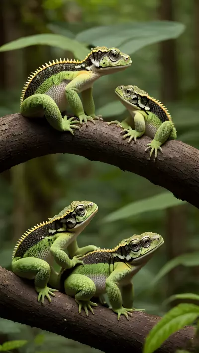 Enchanting Encounters Baby Reptiles in the Woodland