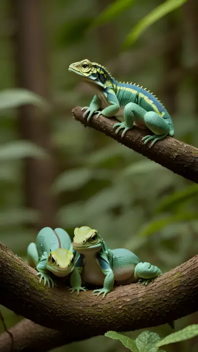 Enchanting Encounters Baby Reptiles in the Woodland