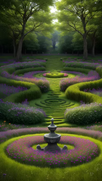 Flower's Emotions in a Mystical Meadow