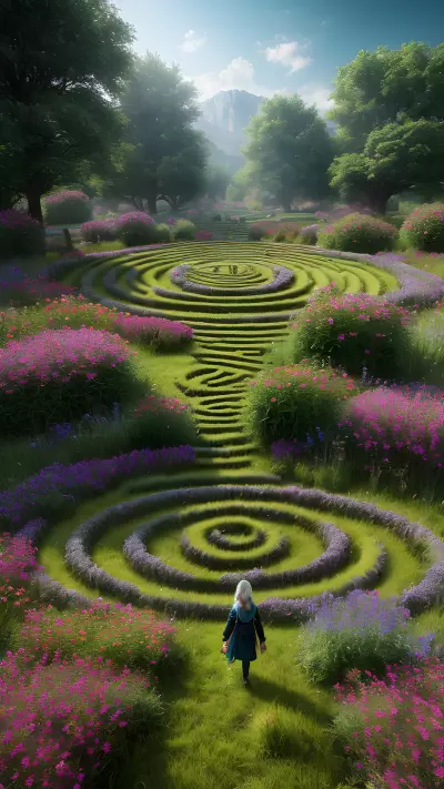 Flower's Emotions in a Mystical Meadow