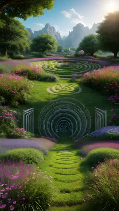 Flower's Emotions in a Mystical Meadow