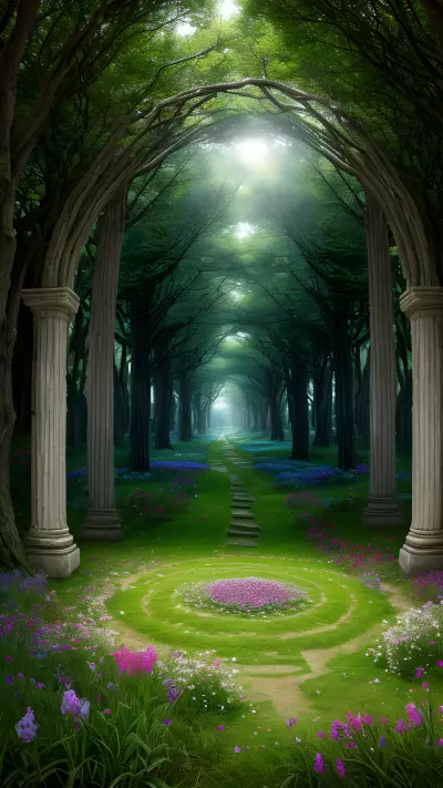 Flower's Emotions in a Mystical Meadow