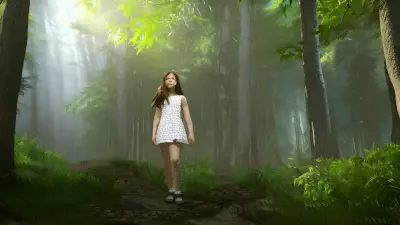 Enchanted Youth   Secluded Forest Portrait