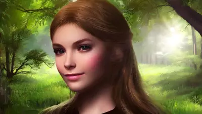 Enchanted Youth   Secluded Forest Portrait