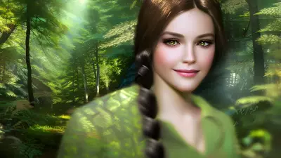 Enchanted Youth   Secluded Forest Portrait