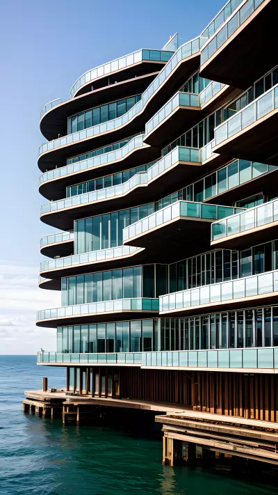 Stillness and Urbanity The Ocean Collides with an Intense Architecture