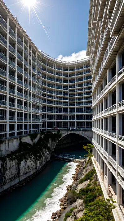 Stillness and Urbanity The Ocean Collides with an Intense Architecture