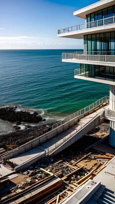 Stillness and Urbanity The Ocean Collides with an Intense Architecture