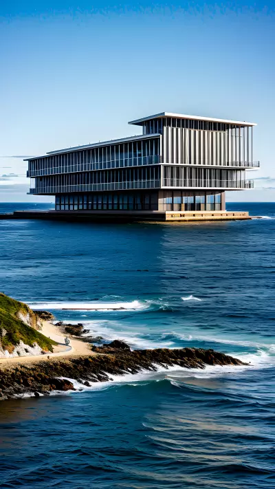 Stillness and Urbanity The Ocean Collides with an Intense Architecture