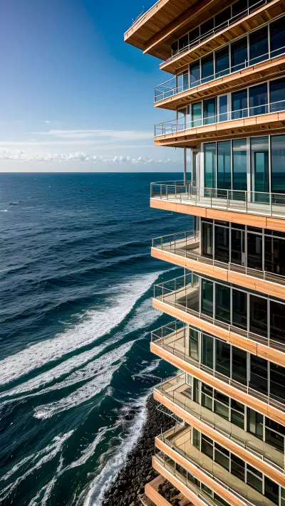 Stillness and Urbanity The Ocean Collides with an Intense Architecture