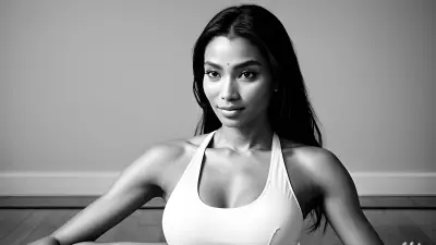 Exquisite Stillness Black and White Portraits in a Serene Yoga Studio