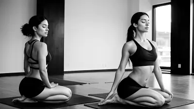 Exquisite Stillness Black and White Portraits in a Serene Yoga Studio