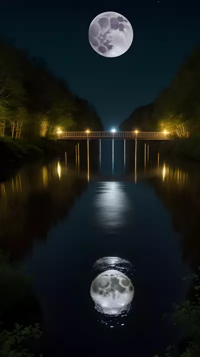 Illuminating Water Bridging Art and Science with the Reflection of the Moon