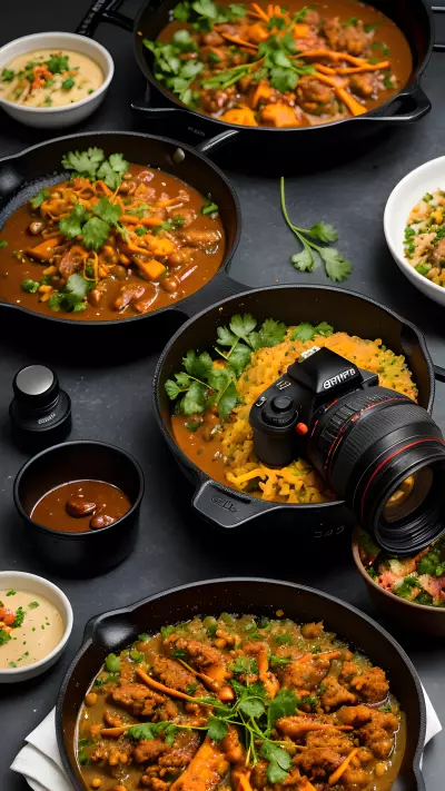 Sizzling Vegan Dish Capturing the Flavor Through Mobile Food Photography