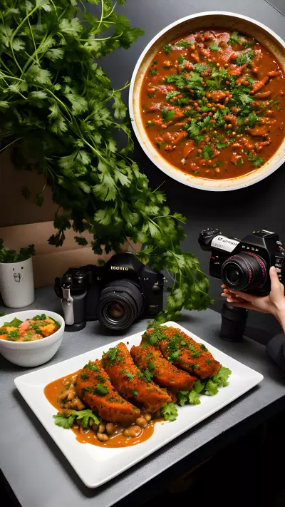 Sizzling Vegan Dish Capturing the Flavor Through Mobile Food Photography