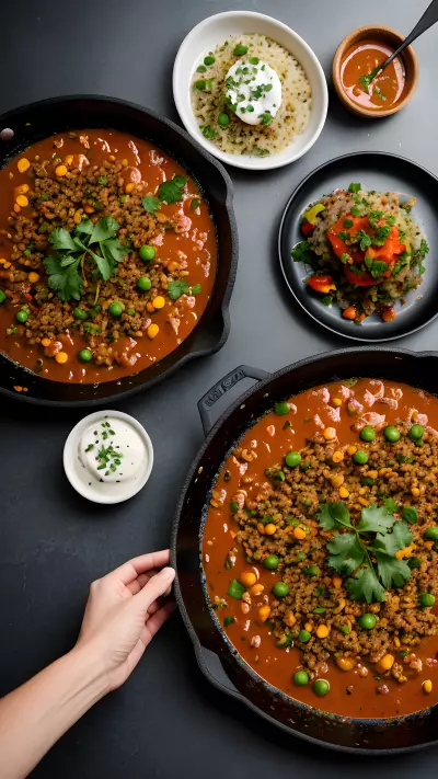 Sizzling Vegan Dish Capturing the Flavor Through Mobile Food Photography