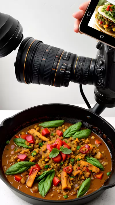 Sizzling Vegan Dish Capturing the Flavor Through Mobile Food Photography