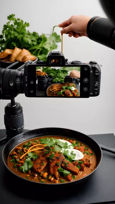 Sizzling Vegan Dish Capturing the Flavor Through Mobile Food Photography