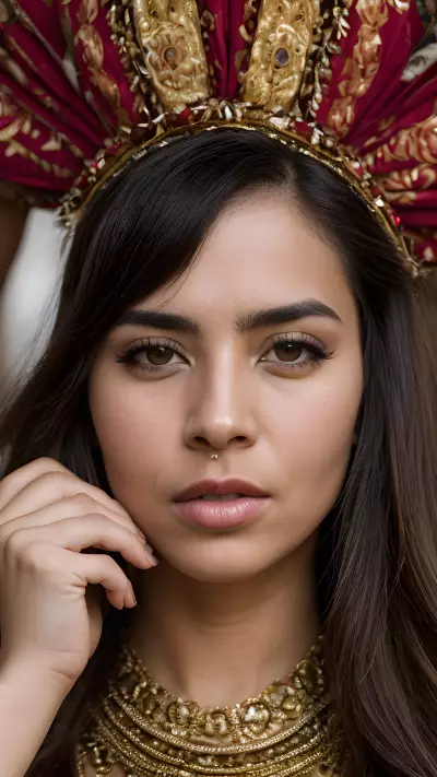 Cultural Fusion in Traditional Portraits