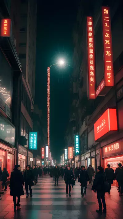 Vivid Street A Painting Inspired by Liu Xiaodong