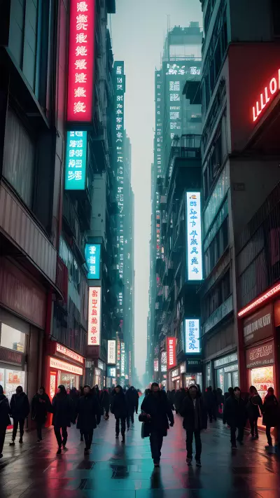 Vivid Street A Painting Inspired by Liu Xiaodong