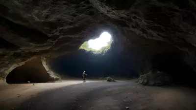 Contrasting Scenery in a Wild Cave With Josef Pittner's Protagonist