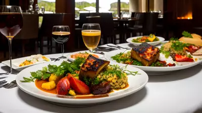 Decadent Lunch at Our Luxury Resort Indulging in the Finest Gourmet Dishes