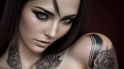 Monochrome Ink Portrait at Mike Kime's Tattoo Studio