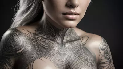Monochrome Ink Portrait at Mike Kime's Tattoo Studio