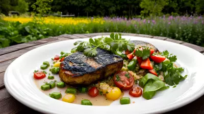 Nature's Bounty Fine Dining in the Garden with the Main Course