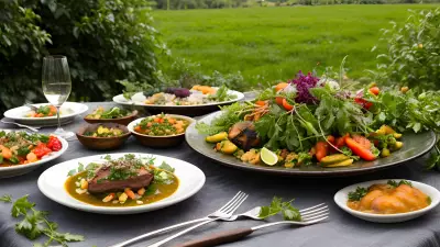 Nature's Bounty Fine Dining in the Garden with the Main Course