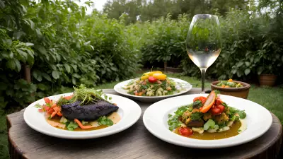 Nature's Bounty Fine Dining in the Garden with the Main Course